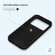 iPhone 17 Pro Hoesje - MobyDefend Matte Siliconen Backcover - Zwart