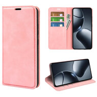 Xiaomi 15T Pro Hoesje - MobyDefend Luxe Wallet Bookcase (Magnetische Sluiting) - Roze
