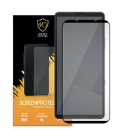 Sony Xperia 10 VII Screenprotector - MobyDefend Screensaver Met Zwarte Randen - Gehard Glas 