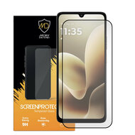 Motorola Moto G06 Power Screenprotector - MobyDefend Screensaver Met Zwarte Randen - Gehard Glas 