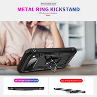 Google Pixel 10 / Google Pixel 10 Pro Hoesje - MobyDefend Pantsercase Met Draaibare Ring - Ros&eacute;