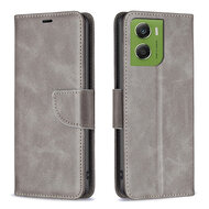 Motorola Moto G06 / Motorola Moto G06 Power Hoesje - MobyDefend Wallet Book Case Met Koord - Grijs
