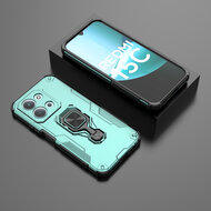 Xiaomi Redmi 15C 5G Hoesje - MobyDefend Dubbelgelaagde Pantsercase Met Standaard - Turquoise