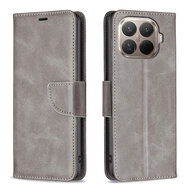 Xiaomi 15T Pro Hoesje - MobyDefend Wallet Book Case Met Koord - Grijs