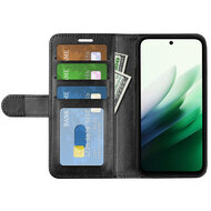 Xiaomi Redmi 15 5G Hoesje - MobyDefend Wallet Book Case (Sluiting Achterkant) - Zwart