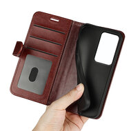 Xiaomi Redmi 15 5G Hoesje - MobyDefend Wallet Book Case (Sluiting Achterkant) - Bruin