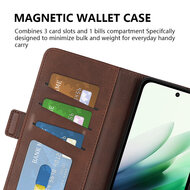 Xiaomi Redmi 15 5G Hoesje - MobyDefend Luxe Wallet Book Case (Sluiting Zijkant) - Lichtbruin