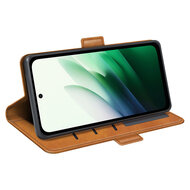 Xiaomi Redmi 15 5G Hoesje - MobyDefend Luxe Wallet Book Case (Sluiting Zijkant) - Lichtbruin