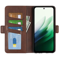 Xiaomi Redmi 15 5G Hoesje - MobyDefend Luxe Wallet Book Case (Sluiting Zijkant) - Bruin