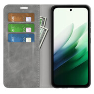 Xiaomi Redmi 15 5G Hoesje - MobyDefend Luxe Wallet Bookcase (Magnetische Sluiting) - Grijs