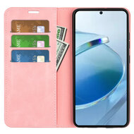 Xiaomi Redmi 15C 4G Hoesje - MobyDefend Luxe Wallet Bookcase (Magnetische Sluiting) - Roze