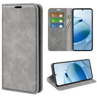 Xiaomi Redmi 15C 4G Hoesje - MobyDefend Luxe Wallet Bookcase (Magnetische Sluiting) - Grijs