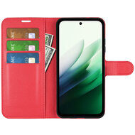 Xiaomi Redmi 15 5G Hoesje - MobyDefend Kunstleren Wallet Book Case (Sluiting Voorkant) - Rood