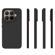 Xiaomi 15T Pro Hoesje - MobyDefend TPU Backcover - Mat Zwart