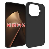 Xiaomi 15T Pro Hoesje - MobyDefend TPU Backcover - Mat Zwart