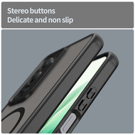 Xiaomi Redmi 15 5G Hoesje - MobyDefend MagSafe Case Mat Transparant Met Gekleurde Rand - Groen