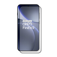 3-Pack Oppo Find X9 Screenprotectors - MobyDefend Screensavers Met Zwarte Randen - Gehard Glas 