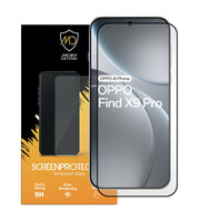 Oppo Find X9 Pro Screenprotector - MobyDefend Screensaver Met Zwarte Randen - Gehard Glas 