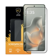 Motorola Edge 70 Screenprotector - MobyDefend Screensaver Met Zwarte Randen - Gehard Glas 