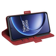 OnePlus 15 Hoesje - MobyDefend Luxe Wallet Book Case (Sluiting Zijkant) - Rood