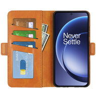 OnePlus 15 Hoesje - MobyDefend Luxe Wallet Book Case (Sluiting Zijkant) - Lichtbruin