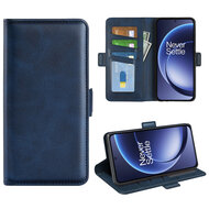 OnePlus 15 Hoesje - MobyDefend Luxe Wallet Book Case (Sluiting Zijkant) - Blauw