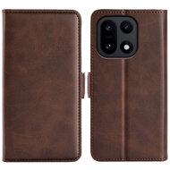 OnePlus 15 Hoesje - MobyDefend Luxe Wallet Book Case (Sluiting Zijkant) - Bruin