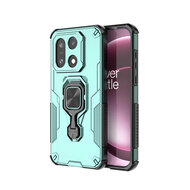 OnePlus 15 Hoesje - MobyDefend Dubbelgelaagde Pantsercase Met Standaard - Turquoise