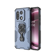 OnePlus 15 Hoesje - MobyDefend Dubbelgelaagde Pantsercase Met Standaard - Blauw