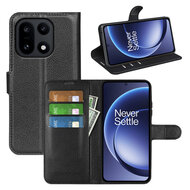 OnePlus 15 Hoesje - MobyDefend Kunstleren Wallet Book Case (Sluiting Voorkant) - Zwart