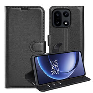 OnePlus 15 Hoesje - MobyDefend Kunstleren Wallet Book Case (Sluiting Voorkant) - Zwart