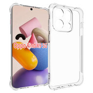 Oppo Find X9 Hoesje - MobyDefend Transparante Shockproof TPU Backcover - Verstevigde Hoeken - Volledig Doorzichtig