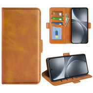 Oppo Find X9 Hoesje - MobyDefend Luxe Wallet Book Case (Sluiting Zijkant) - Lichtbruin