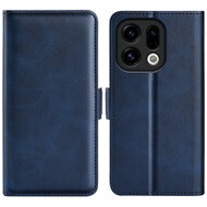 Oppo Find X9 Hoesje - MobyDefend Luxe Wallet Book Case (Sluiting Zijkant) - Blauw