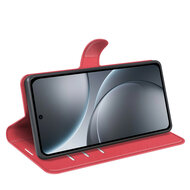 Oppo Find X9 Hoesje - MobyDefend Kunstleren Wallet Book Case (Sluiting Voorkant) - Rood