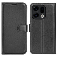 Oppo Find X9 Hoesje - MobyDefend Kunstleren Wallet Book Case (Sluiting Voorkant) - Zwart