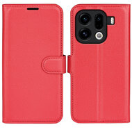Oppo Find X9 Pro Hoesje - MobyDefend Kunstleren Wallet Book Case (Sluiting Voorkant) - Rood