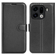 Oppo Find X9 Pro Hoesje - MobyDefend Kunstleren Wallet Book Case (Sluiting Voorkant) - Zwart