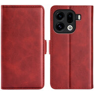 Oppo Find X9 Pro Hoesje - MobyDefend Luxe Wallet Book Case (Sluiting Zijkant) - Rood