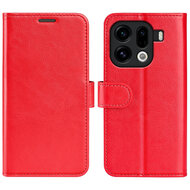 Oppo Find X9 Pro Hoesje - MobyDefend Wallet Book Case (Sluiting Achterkant) - Rood
