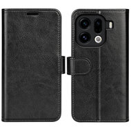 Oppo Find X9 Pro Hoesje - MobyDefend Wallet Book Case (Sluiting Achterkant) - Zwart