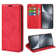 Oppo Find X9 Pro Hoesje - MobyDefend Luxe Wallet Bookcase (Magnetische Sluiting) - Rood