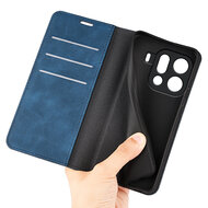 Oppo Find X9 Pro Hoesje - MobyDefend Luxe Wallet Bookcase (Magnetische Sluiting) - Blauw