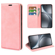 Oppo Find X9 Pro Hoesje - MobyDefend Luxe Wallet Bookcase (Magnetische Sluiting) - Roze