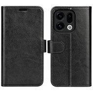 Oppo Find X9 Hoesje - MobyDefend Wallet Book Case (Sluiting Achterkant) - Zwart