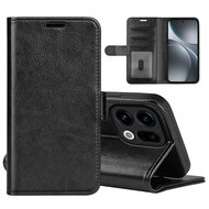 Oppo Find X9 Hoesje - MobyDefend Wallet Book Case (Sluiting Achterkant) - Zwart