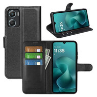 Motorola Moto G06 / Motorola Moto G06 Power Hoesje - MobyDefend Kunstleren Wallet Book Case (Sluiting Voorkant) - Zwart