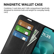 Motorola Moto G06 / Motorola Moto G06 Power Hoesje - MobyDefend Kunstleren Wallet Book Case (Sluiting Voorkant) - Bruin