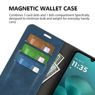 Motorola Moto G06 / Motorola Moto G06 Power Hoesje - MobyDefend Luxe Wallet Bookcase (Magnetische Sluiting) - Grijs