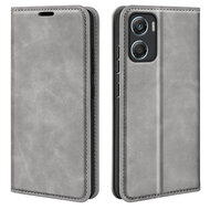 Motorola Moto G06 / Motorola Moto G06 Power Hoesje - MobyDefend Luxe Wallet Bookcase (Magnetische Sluiting) - Grijs